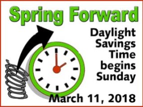 2018-03-11 Daylight Savings Time